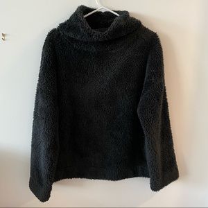 Gap Body Mock Neck Sherpa Sweatshirt